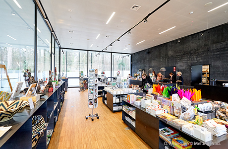 View of the shop of the museum