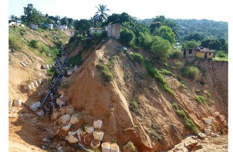 gully formation in DRC